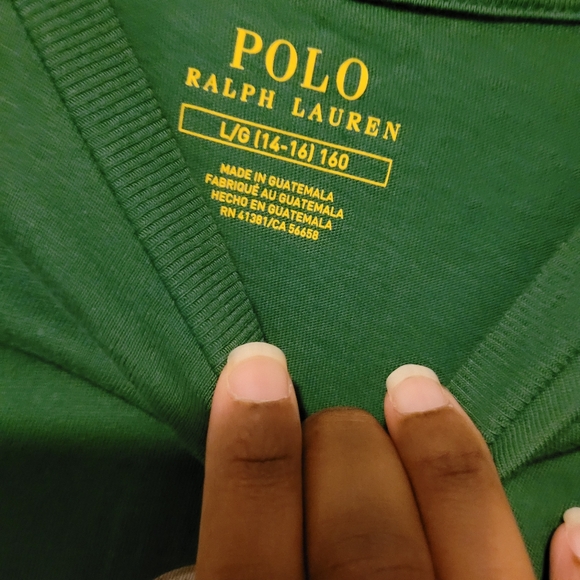 NWT- Polo Bear by Ralph Lauren Green Boys Size 14-16 - Picture 3 of 6